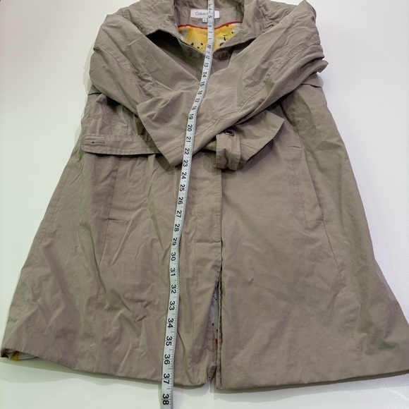 Calvin Klein Tan Trench Coat Relaxed Fit - Picture 5 of 14
